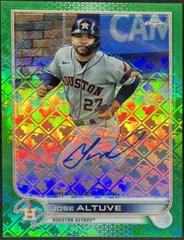 Jose Altuve [Green] #CA-JA Baseball Cards 2022 Topps Chrome Logofractor Autographs Prices