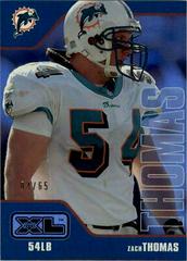 Zach Thomas [Holofoil] #250 Football Cards 2002 Upper Deck XL Prices