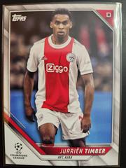 Jurrien Timber #98 Soccer Cards 2021 Topps UEFA Champions League Prices