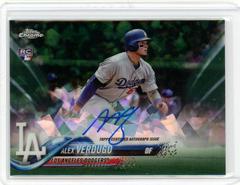 Alex Verdugo [Green Refractor] #RA-AV Baseball Cards 2018 Topps Chrome Rookie Autograph Prices