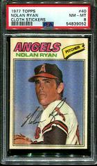 Nolan Ryan Baseball Cards 1977 Topps Cloth Stickers Prices