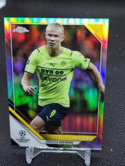 Erling Haaland [Refractor] Soccer Cards 2021 Topps Chrome UEFA Champions League Prices