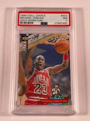 Michael Jordan [Gold Signature] #402 Basketball Cards 1994 Collector's Choice Prices