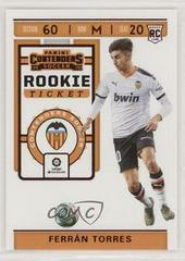 Ferran Torres [Red] Soccer Cards 2019 Panini Chronicles Contenders Rookie Ticket Prices