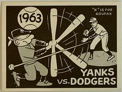 Yanks VS Dodgers [1963] #60 Baseball Cards 1967 Laughlin World Series Prices