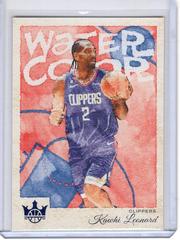 Kawhi Leonard [Sapphire] #21 Basketball Cards 2022 Panini Court Kings Water Color Prices