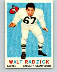 Walt Radzick Football Cards 1959 Topps CFL Prices