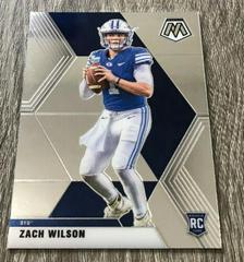 Zach Wilson #2 Football Cards 2021 Panini Mosaic Draft Picks Prices