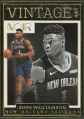 Zion Williamson [Metal Frame Fotl] #292 Basketball Cards 2019 Panini Noir Prices