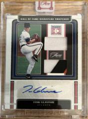 Tom Glavine #HOFS-TG Baseball Cards 2022 Panini Three and Two Hall of Fame Signature Swatches Prices