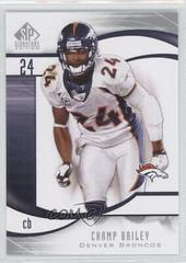 Champ Bailey #7 Football Cards 2009 SP Signature Prices