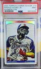 Ronald Acuna Jr. [Rainbow Foil] #14 Baseball Cards 2022 Topps X Lauren Taylor Prices