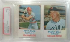 Buddy Bell, Pete Rose [Hand Cut Panel] Baseball Cards 1975 Hostess Prices