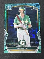 Zack Gelof [Aqua Lunar Crater] #BCP-1 Baseball Cards 2023 Bowman Chrome Prospects Prices
