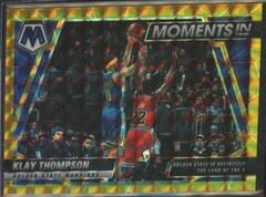 Klay Thompson [Gold] Basketball Cards 2021 Panini Mosaic Moments in Time Prices