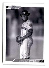 Cristian Javier [Black & White] #BHP-56 Baseball Cards 2020 Bowman Heritage Prospects Prices