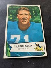 Thurman McGraw Football Cards 1954 Bowman Prices
