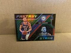 Ben Simmons [Green Flood] Basketball Cards 2020 Donruss Fantasy Stars Prices
