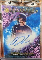 Chase DeLauter [Blue Foil] #PPA-CDR Baseball Cards 2023 Bowman Inception Primordial Prospect Autograph Prices