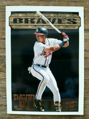 David Justice Baseball Cards 1994 Topps Black Gold Prices