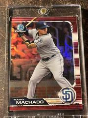 Manny Machado [Red Refractor] #31 Baseball Cards 2019 Bowman Chrome Prices