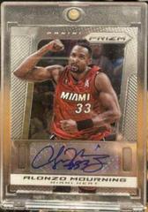 Alonzo Mourning #171 Basketball Cards 2013 Panini Prizm Autograph Prices