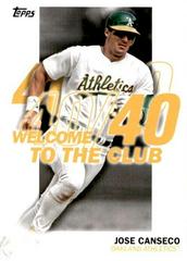 Jose Canseco #WC-2 Baseball Cards 2023 Topps Welcome to the Club Prices