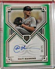 Matt Manning [Green] Baseball Cards 2022 Topps Definitive Rookie Autographs Prices