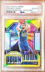 Stephen Curry [Gold Prizm] #9 Basketball Cards 2020 Panini Prizm Downtown Bound Prices