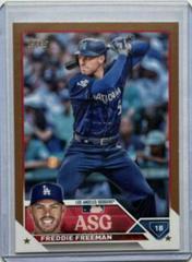 Freddie Freeman [Gold] #ASG-25 Baseball Cards 2023 Topps Update All Star Game Prices