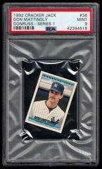 Don Mattingly #36 Baseball Cards 1992 Donruss Cracker Jack Series 1 Prices
