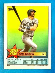 Kirk Gibson, Ryne Sandberg Baseball Cards 1989 Topps Stickercard Prices
