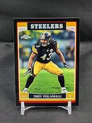 Troy Polamalu [Black Refractor] #3 Football Cards 2006 Topps Chrome Prices