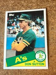 Don Sutton #116T Baseball Cards 1985 Topps Traded Prices