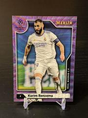 Karim Benzema [Purple Wave] Soccer Cards 2021 Topps Merlin Chrome UEFA Prices