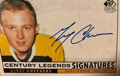 Gerry Cheevers Hockey Cards 2020 SP Signature Edition Legends Century Prices