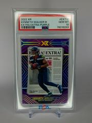 Kenneth Walker III [Purple] Football Cards 2022 Panini XR Extra Prices