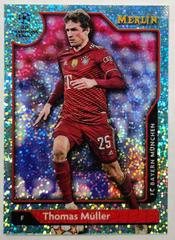 Thomas Muller [Aqua Speckle] Soccer Cards 2021 Topps Merlin Chrome UEFA Prices