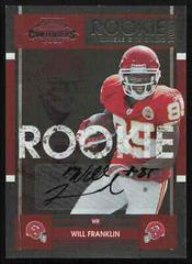 Will Franklin [Autograph] Football Cards 2008 Playoff Contenders Prices