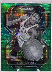 Bill Russell [Green Pulsar] Basketball Cards 2022 Panini Prizm Draft Picks Prices