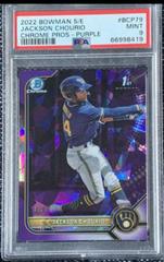 Jackson Chourio [Purple Sapphire] #BCP-79 Baseball Cards 2022 Bowman Chrome Prospects Prices