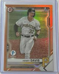 Henry Davis [Orange Foil] #BD-48 Baseball Cards 2021 Bowman Draft 1st Edition Prices