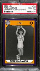 Pete Maravich #74 Basketball Cards 1990 Collegiate Collection LSU Prices