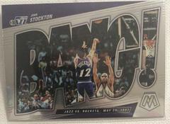 John Stockton #8 Basketball Cards 2021 Panini Mosaic Bang Prices