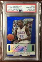 Kevin Durant [Blue Prizm] Basketball Cards 2013 Panini Prizm Autograph Prices