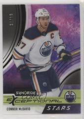 Connor McDavid [Black] #ES-CM Hockey Cards 2021 Upper Deck Synergy Exceptional Stars Prices