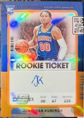 Jonathan Kuminga [Variation Autograph Orange] #140 Basketball Cards 2021 Panini Contenders Optic Prices