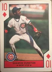 Shawon Dunston [Ten of Diamonds] Baseball Cards 1990 U.S. Playing Card All Stars Prices