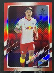 Hee chan Hwang [Red Carbon Fiber] Soccer Cards 2020 Topps Chrome UEFA Champions League Prices