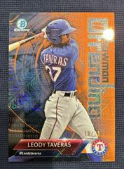 Leody Taveras [Orange Refractor] Baseball Cards 2018 Bowman Trending Prices
